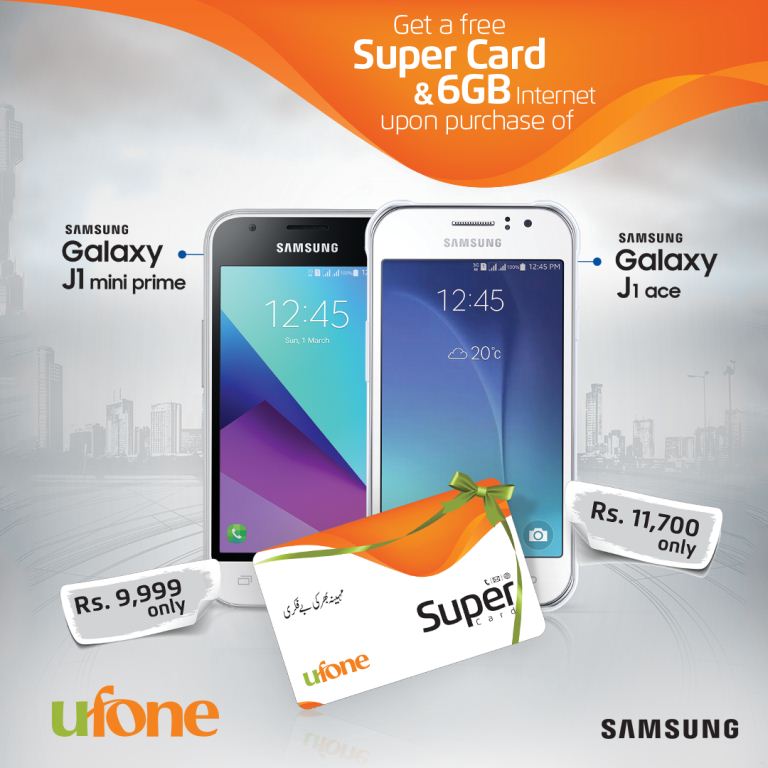 Ufone and Samsung have partnered to launch an exciting handset bundle offer for Samsung mid-range Smartphones for consumers.