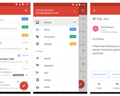 Gmail mobile app has forgone an update and is now rolling out