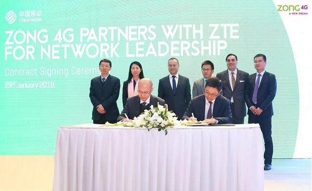 Zong 4G collaborates for Network Expansion with ZTE