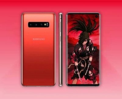 Galaxy S10 Cinnabar Red render