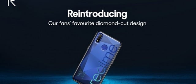 The Realme 3 to feature with a diamond-cut design