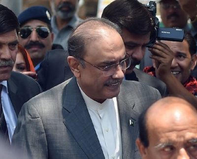 ZARDARI ARRESTED BY THE NATIONAL ACCOUNTABILITY BUREAU