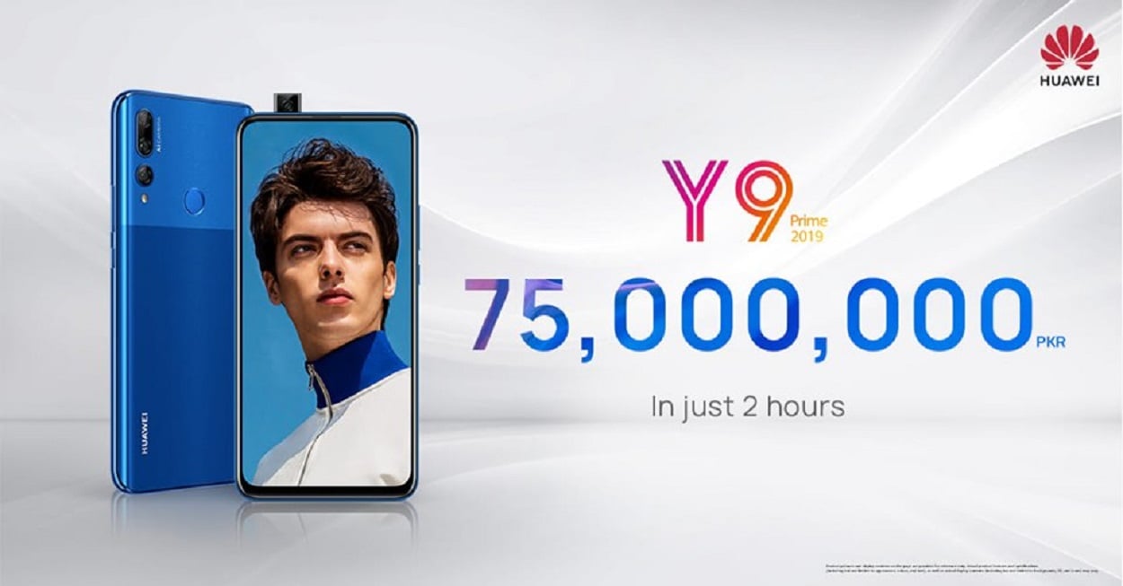 Huawei Fever Hits the Nation as HUAWEI Y9 Prime 2019 Pulls in PKR 75,000,000/- in Just Two Hours