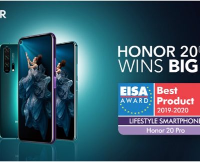 HONOR 20 Pro Wins EISA Lifestyle Smartphone 2019-2020 Award