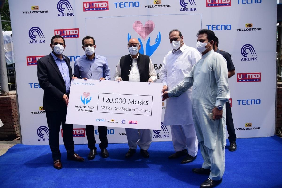 The Punjab Governor Cuts the Ribbon for TECNO Donation Ceremony to Help the Country Resume Work