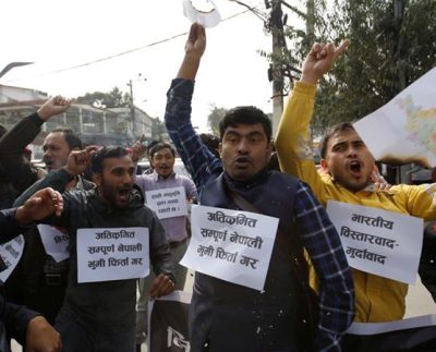 NEPAL-INDIA BORDER ROAD PROTESTS SPARK HUGE DEBATE